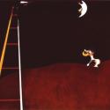 'Dog Barking at the Moon': Miró used recurring motifs in his work, including the ladder, the dog and the moon
