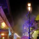 The site by night