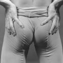 Peter Reed, clenching his buttocks, by Robert Mapplethorpe