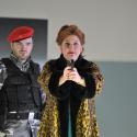 Eduige (Rosie Aldridge) plots her most stylish revenge on Grimoaldo