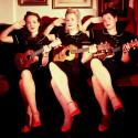 Still waiting for the free gin: Miss Kitty Kowalski, Miss Velma Valentine and Miss Bettina Winters 