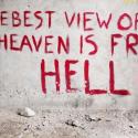 Graffiti in Helmand: One of ex-soldier Bran Symondson's Afghan photographs taken in 2010