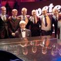 Wossy and his mirthsome pals celebrate Cook and Moore, with the great Clifford Slapper at the piano