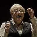 Sir Charles Mackerras during rehearsals for his final Philharmonia concert last December